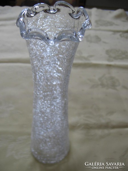 Fractured corrugated vase 26 cm