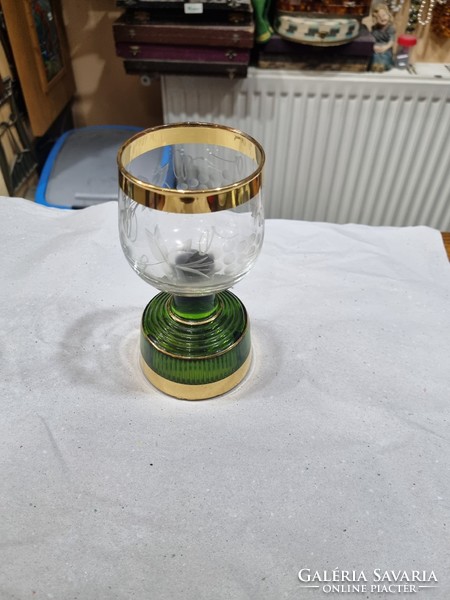 Old musical glass cup