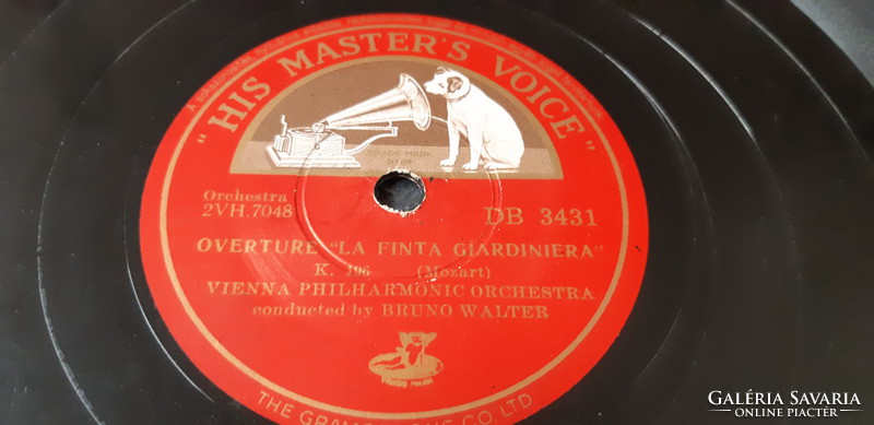 BRUNO WALTER DIRIGÁL  GRAMOFON LEMEZ SELLAK 78 - AS RPM