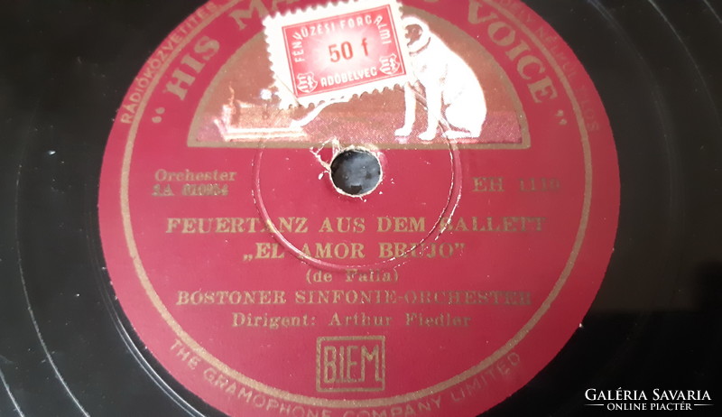 Arthur Fiedler conducts gramophone record shellac at 78 rpm