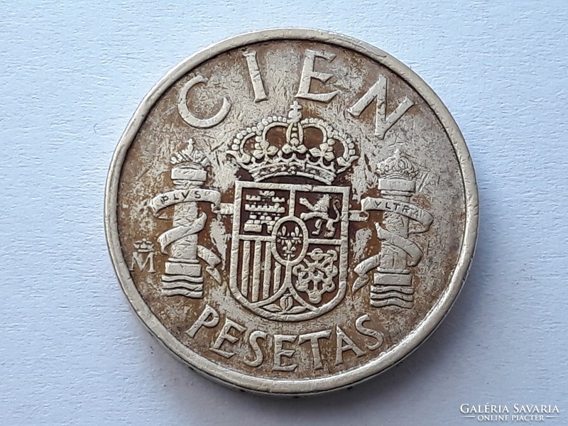 100 Pesetas 1984 coin - Spanish 100 pesetas 1984 foreign coin