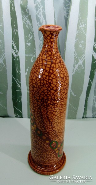Repesztett mintás kerámia váza/kancsó