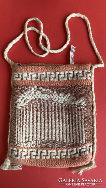 Retro Greek knitted satchel