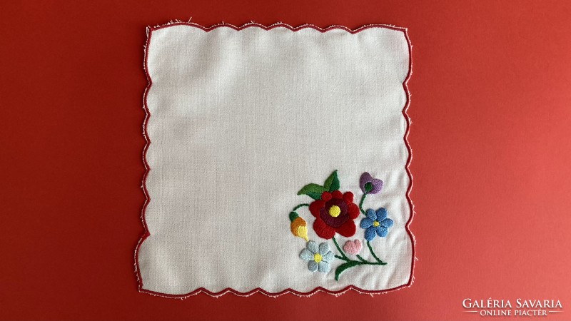 Kalocsa embroidered small tablecloth