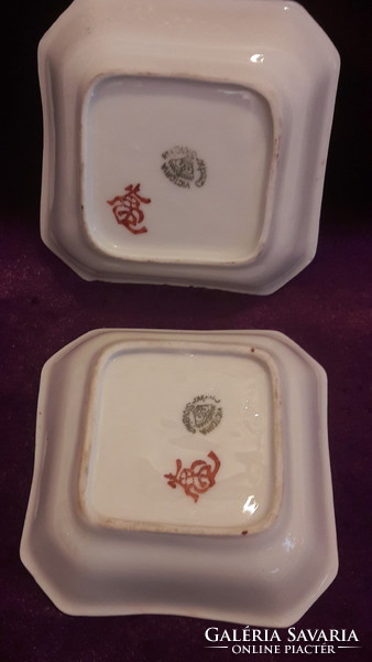 Antik Victoria porcelán gésás tányérkák (L2186)