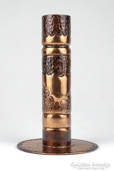 1I184 Hand Hammered Copper Cartridge Vase Thread Vase 15.5 Cm