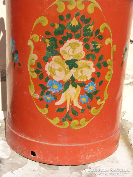 Old painted milk jug.