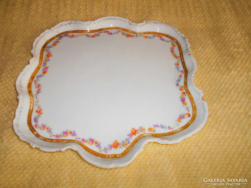 Antique large porcelain table serving bowl 34 cmx 34 cm