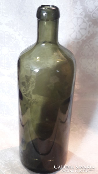 Antique Matthias Royal Medicinal Green Glass Special (m2434)