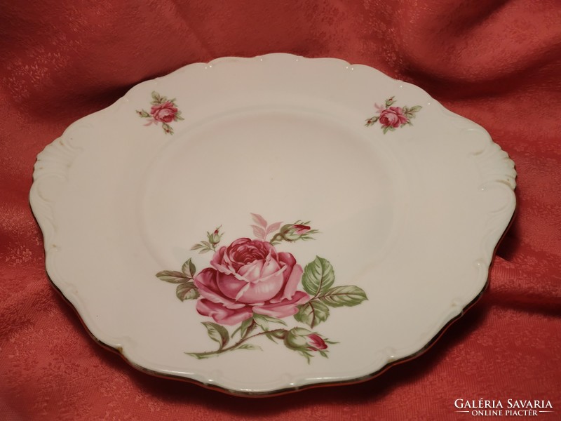Antique porcelain rosy serving bowl