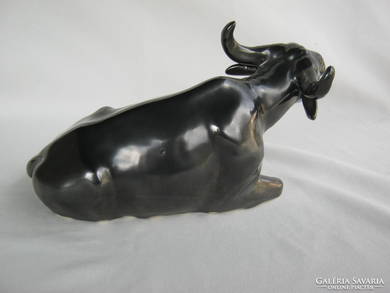 Bull buffalo is a larger ceramic figure