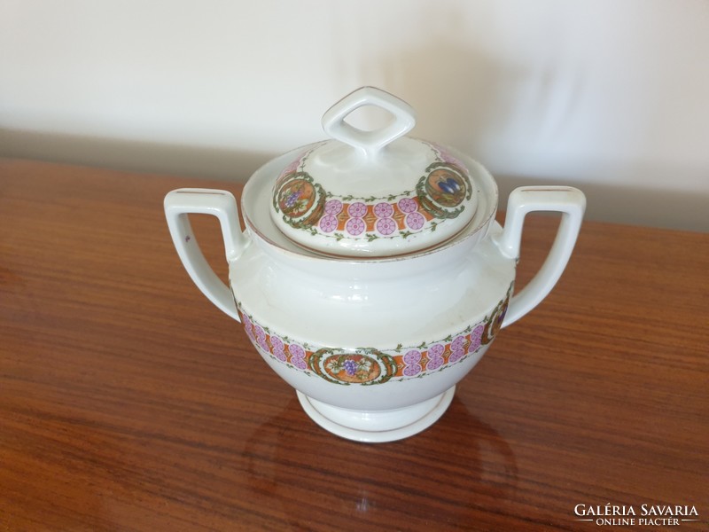 Antique mz austria porcelain sugar bowl art deco old bonbonier