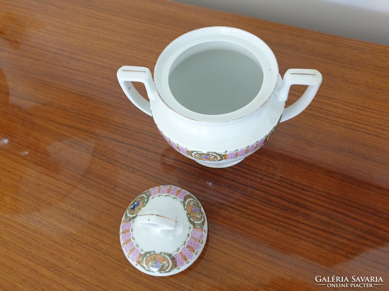 Antique mz austria porcelain sugar bowl art deco old bonbonier