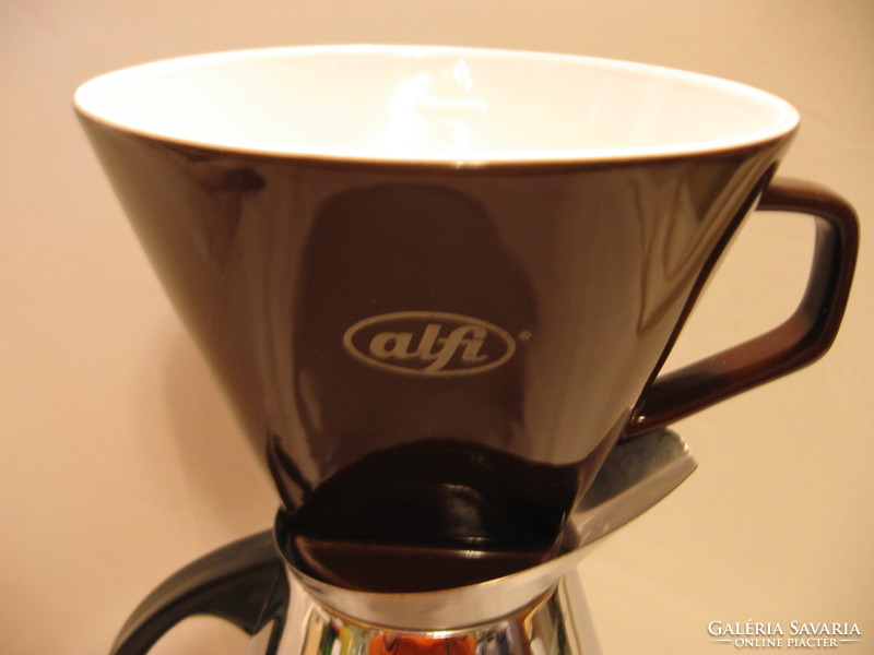 Alfi porcelain tea, coffee filter holder funnel in thermos jug