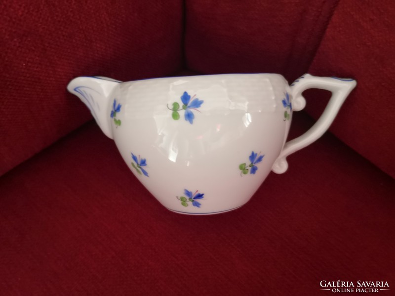 Antique Herend milk and cream spout with cornflower pattern