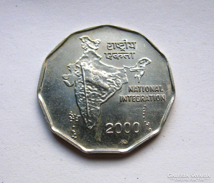 INDIA - 2 rúpia - 2000 -  Nemzeti Integráció