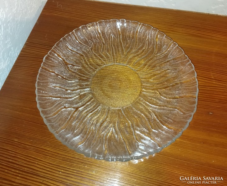 Glass bowl offering 29cm