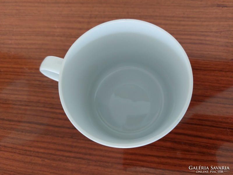 Retro Alföldi porcelán bögre kockás kocka mintás teás csésze