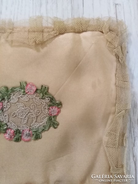 Antik textil zsebkendő, a múlt század elejéről