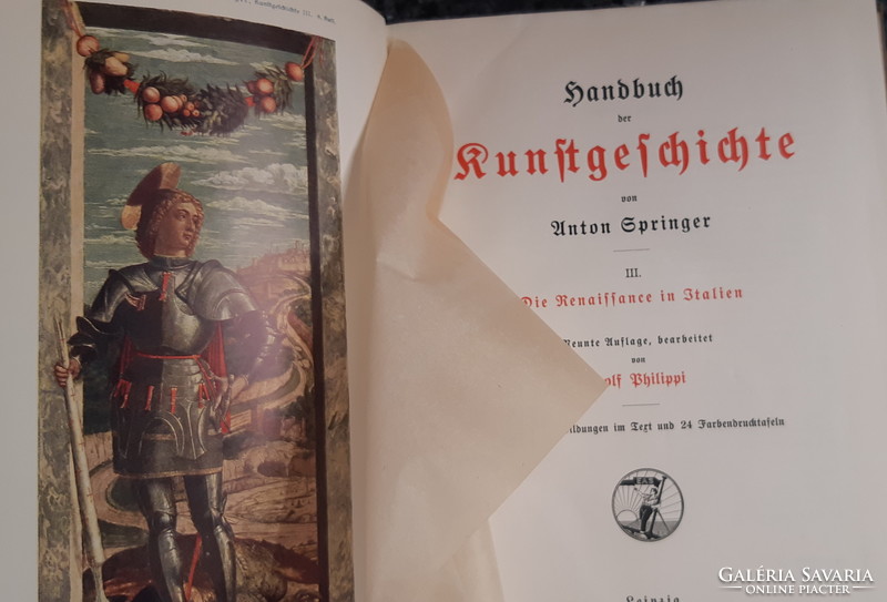Anton Springer: Handbuch der kunstgeschichte i - v