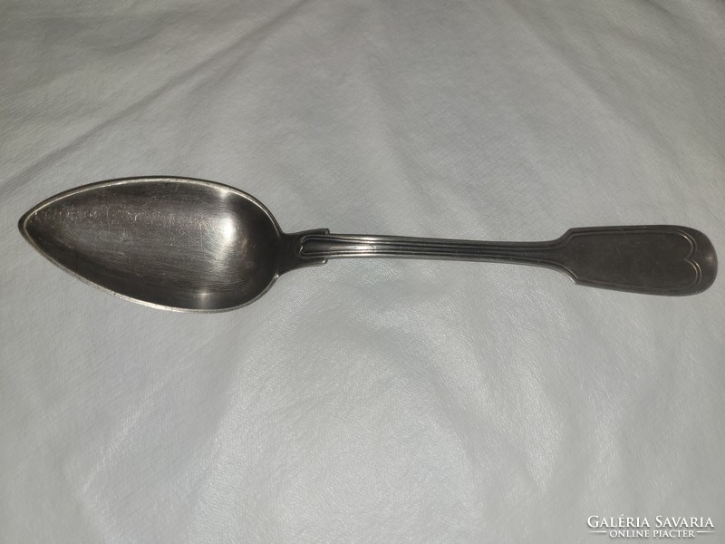 Antique silver large spoon