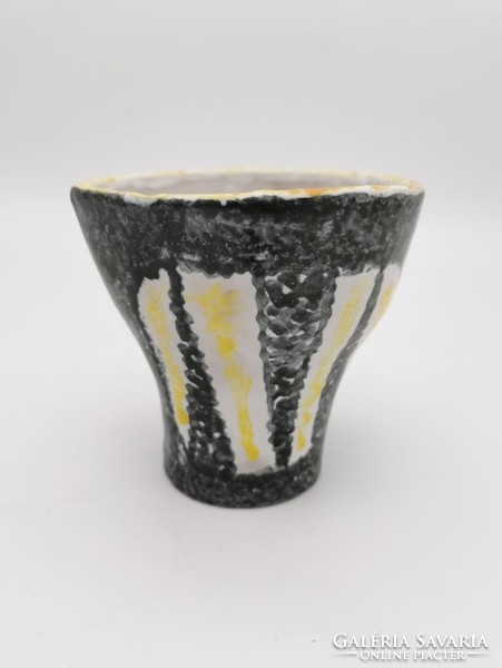 Retro vase, pot, 11 cm high, 10-11 cm in diameter