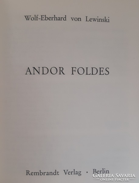 ANDOR FOLDES / FÖLDES ANDOR /