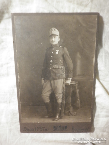 I .világháborús keménytáblás katona kép fotó fénykép