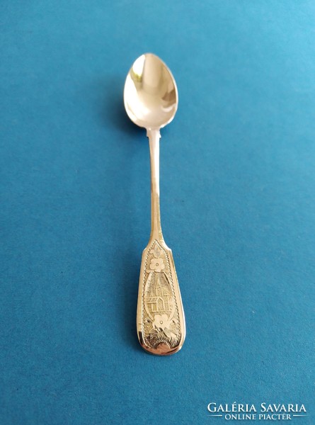 Silver Russian tea spoon