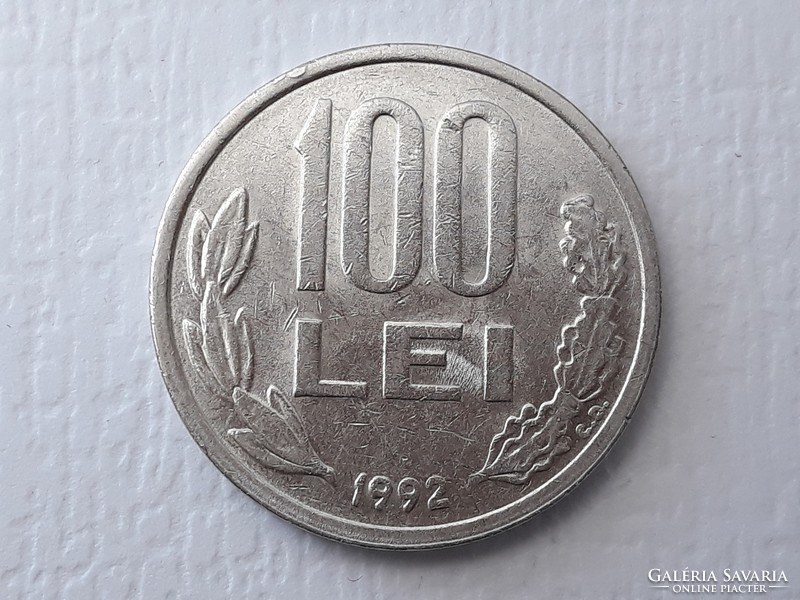 100 lei 1992 coin - Romanian 100 lei 1992 mihai viteazul foreign coin