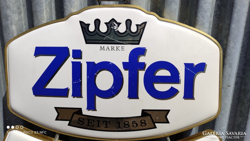 MOST MEGÉRI !!! 110 cm x 95 cm!!! Óriási kétoldalas ZIPFER WOK NUDELN SUSHI sör étel reklám tábla
