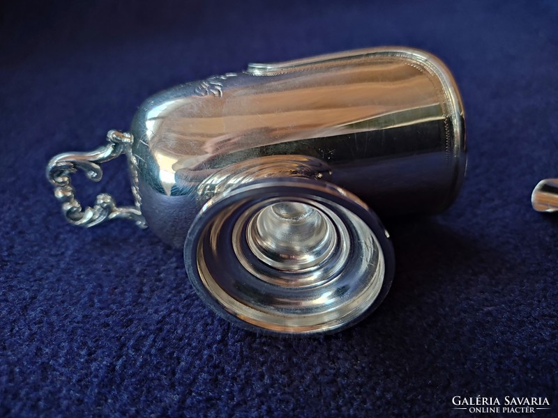 Dutch silver miniature sugar bowl