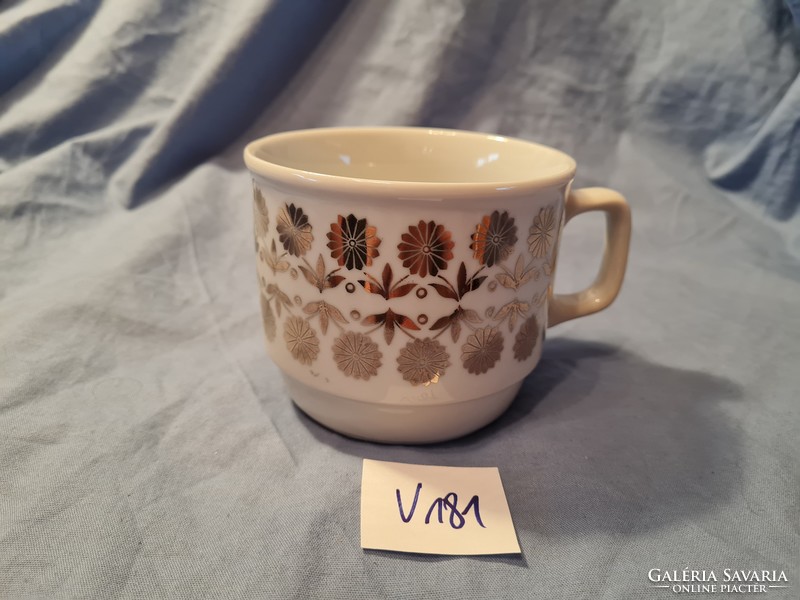 Zsolnay silver patterned mug