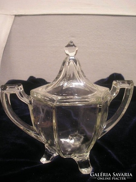 N14 art deco glass lid candy bonboniker holder rarity flawless gift condition