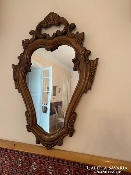 Bécsi barokk tükör és 2 db falikar (reprodukció)