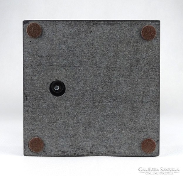 1I441 Hatalmas levelibéka bronz kisplasztika márvány talapzaton 34.5 cm