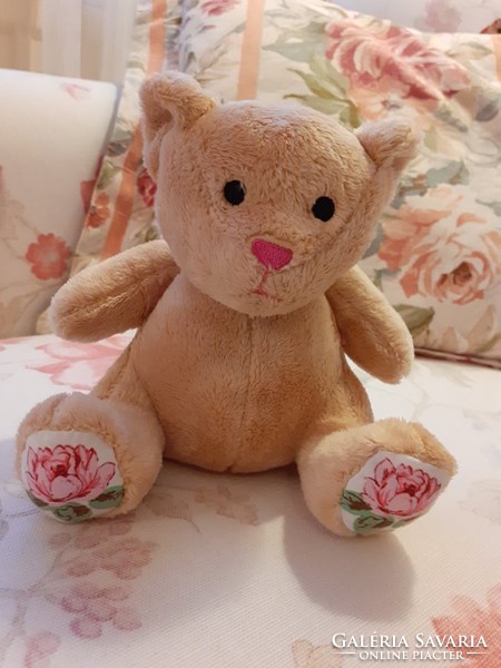 TEDDY BEAR - Rózsás talpú plüss maci