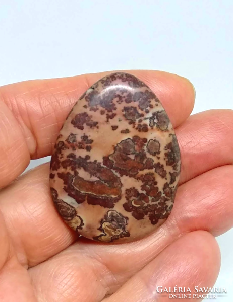 Leopard jasper mineral drops pearls