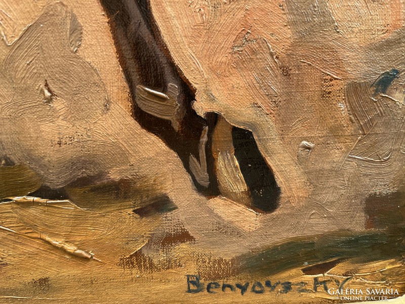 István Benyovszky (1898-1969) / galloping stud