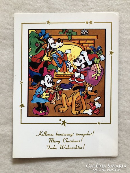 Walt disney christmas postcard