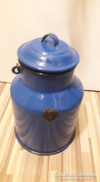 Bonyhád enamel milk jug, old enamel vintage, 3 l milk jug, large jug