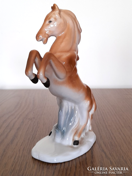 Antique regent crown Romanian porcelain horse