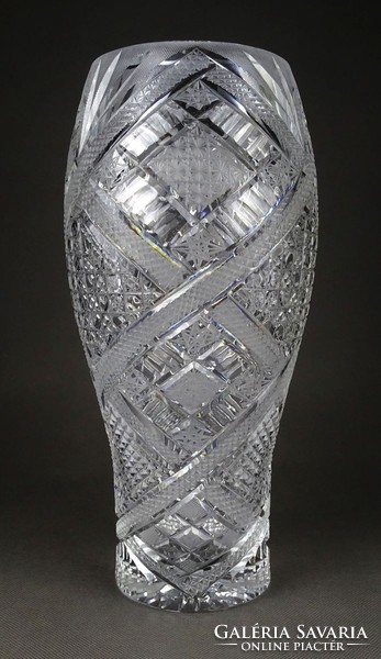 1I642 beautiful large crystal vase 30 cm