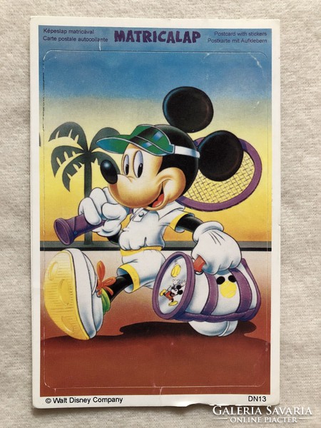 MATRICALAP - Walt Disney képeslap matricával