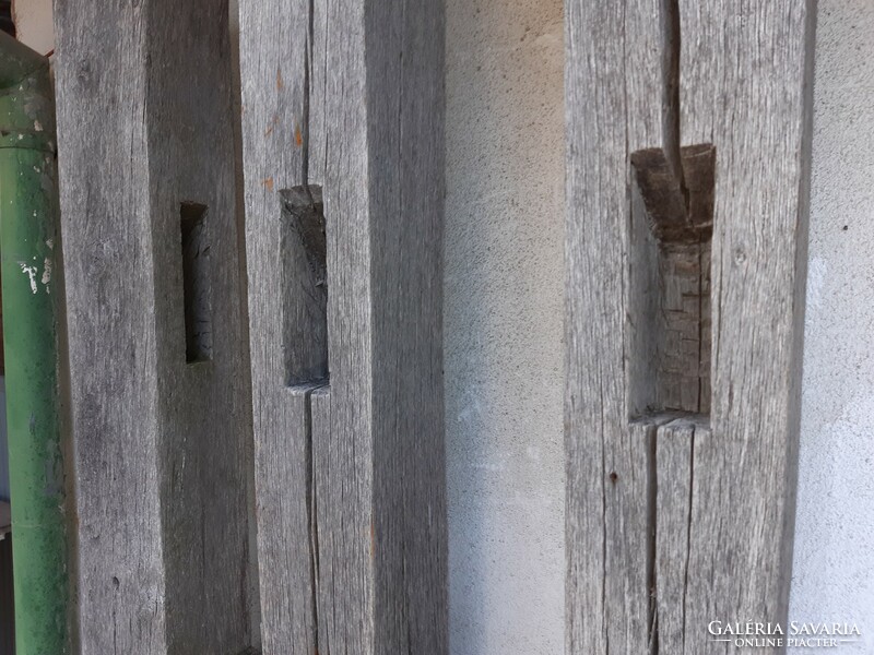 3 Antique wooden porch columns