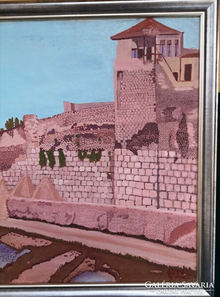 Fk/199 - Erzsébet Bata's painting - Ruin Wall
