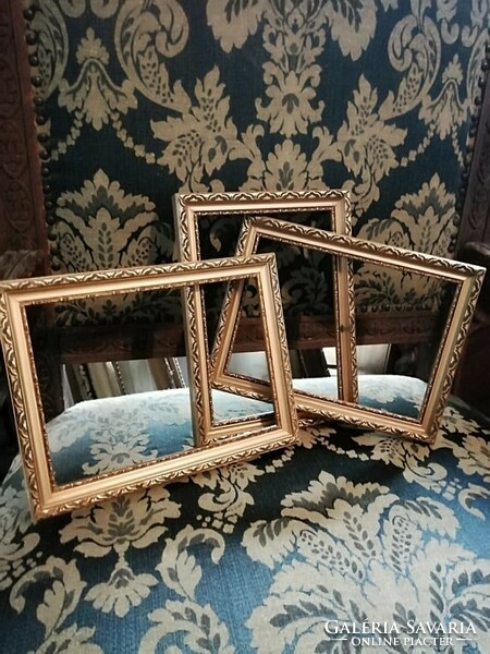 Antique picture frame 3 pieces in one