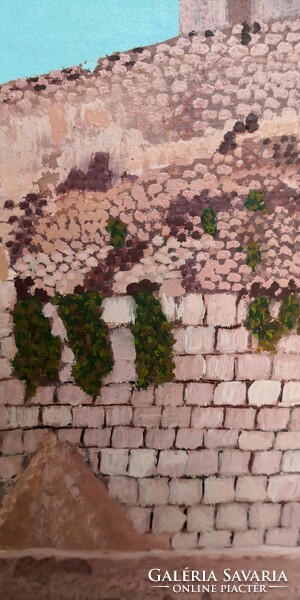 Fk/199 - Erzsébet Bata's painting - Ruin Wall