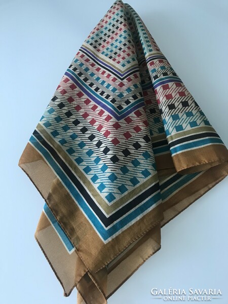 Retro boselli brand scarf, 78 x 77 cm