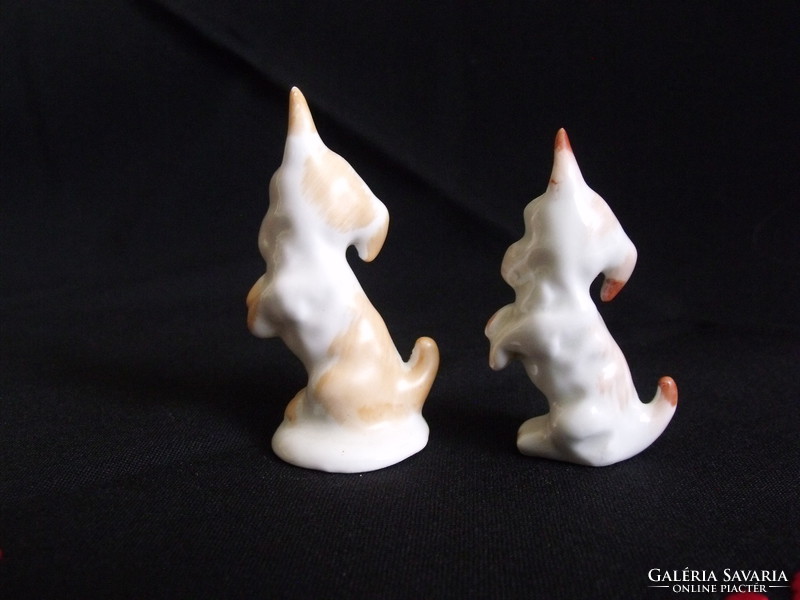 Aquincum miniatűr porcelán kutya  figura párban